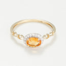 Bague "Mélusine" D0,08/18 C0,42/1 - Or Jaune 375/1000