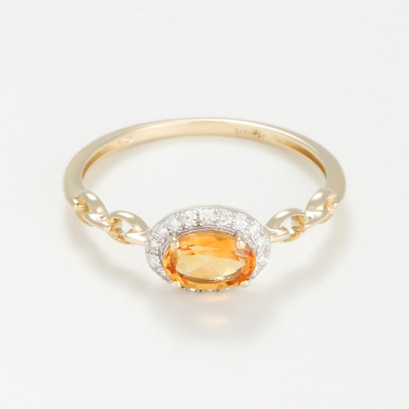 Bague "Mélusine" D0,08/18 C0,42/1 - Or Jaune 375/1000