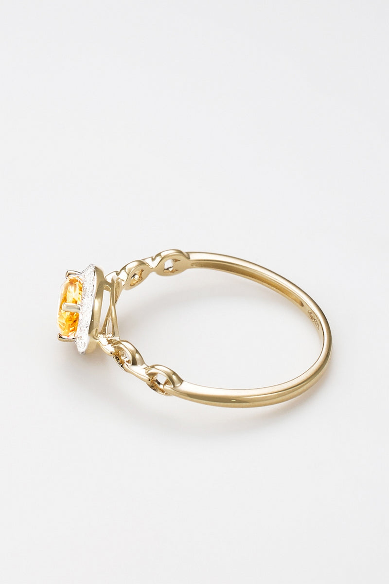 Bague "Mélusine" D0,08/18 C0,42/1 - Or Jaune 375/1000