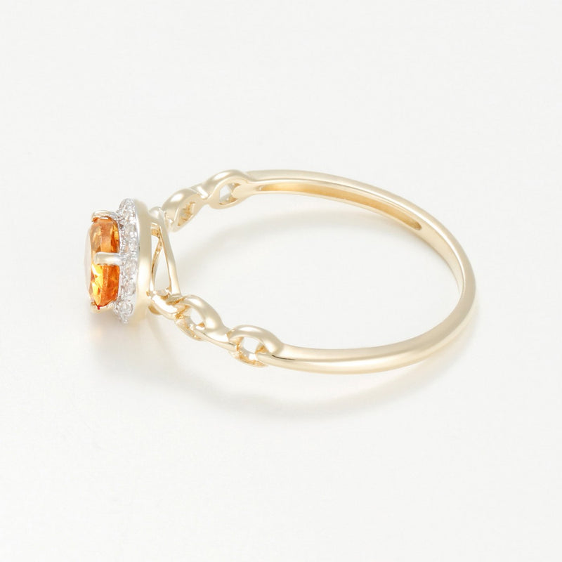 Bague "Mélusine" D0,08/18 C0,42/1 - Or Jaune 375/1000