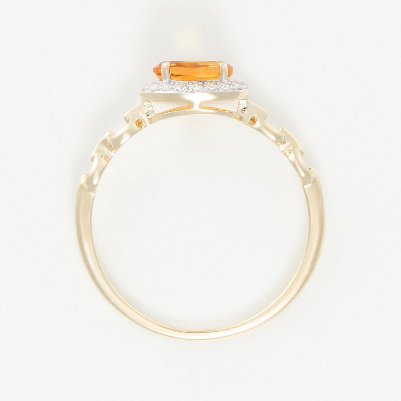 Bague "Mélusine" D0,08/18 C0,42/1 - Or Jaune 375/1000