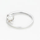 Bague "Dazzling Pearl" - Or Blanc 375/1000