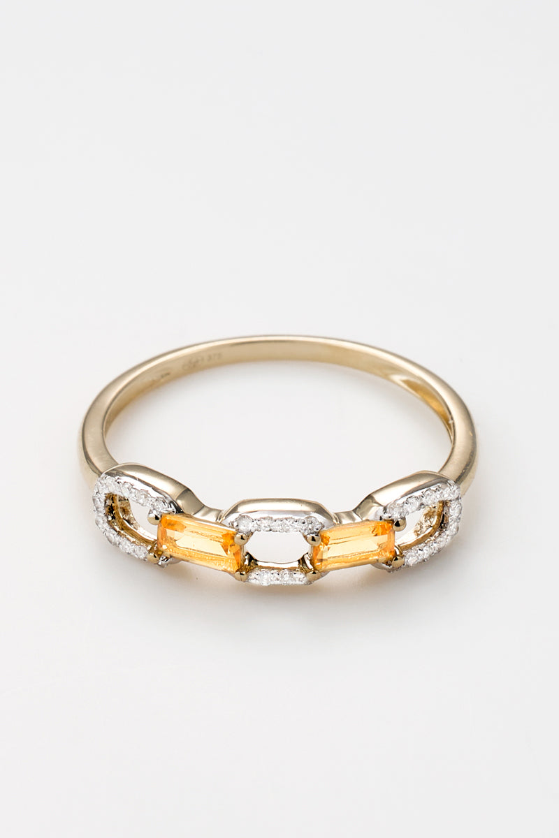 Bague "Kalys" D0,07/30 C0,18/2 - Or Jaune 375/1000
