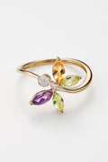 Bague "Oxane" D0,04/9 Am0,2/1 C0,18/1 Pt0,3/2