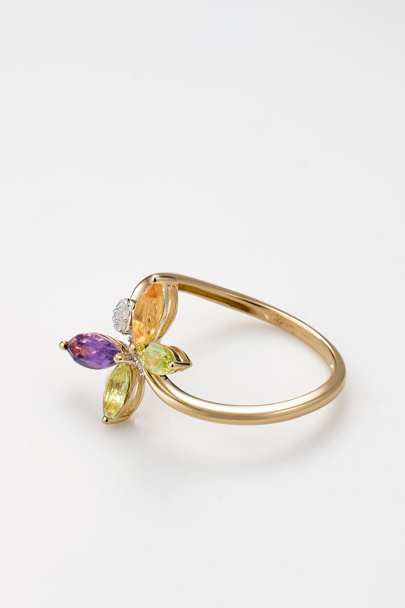 Bague "Oxane" D0,04/9 Am0,2/1 C0,18/1 Pt0,3/2
