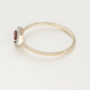 Bague "Isaline" D0,07/22 G0,25/1 - Or Jaune 375/1000