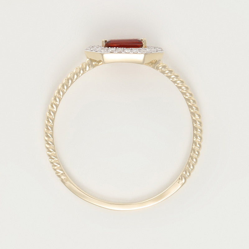 Bague "Isaline" D0,07/22 G0,25/1 - Or Jaune 375/1000