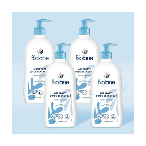 Lote 4X Gel Cuerpo y Cabello 2 En 1