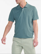 Men's Short-Sleeved Polo Shirt - Aloe