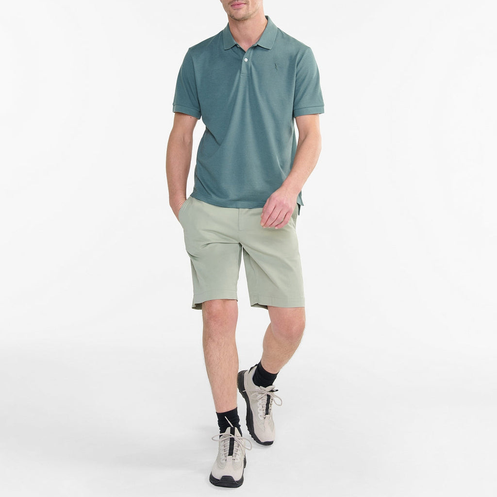 Men's Short-Sleeved Polo Shirt - Aloe