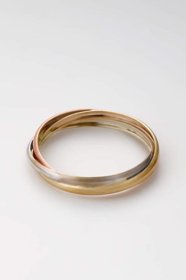 Bague " Megan" Or Tricolor 375 / 1000