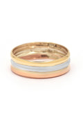 Bague " Maryam" Or Tricolore 375 / 1000