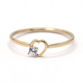 Bague " Ani" Or Jaune 375 / 1000 Et Zirconium