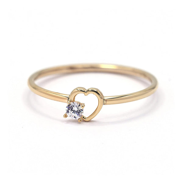 Ring "Ani" Gult Guld 375/1000 Och Zirkon