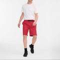 Shorts color granata unisex
