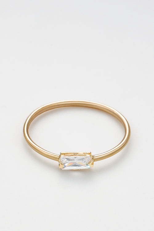 Anillo Ivy - Oro amarillo y circonio
