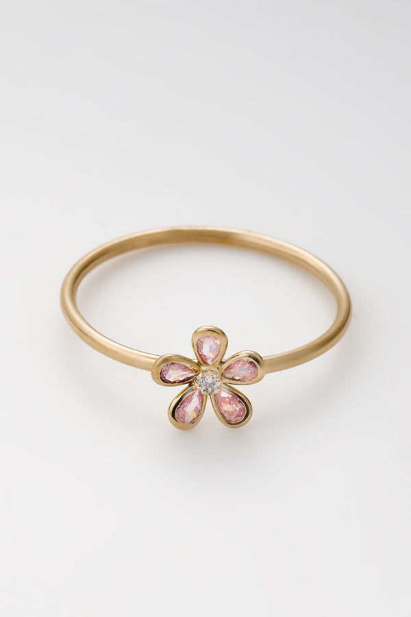 Anillo "Reese" - Oro Amarillo 375/1000 y Circonio
