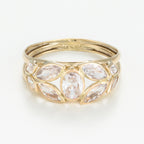 Bague " Petra " Or Jaune 375/1000 Et Zirconium