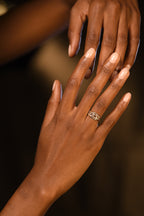 Bague " Petra " Or Jaune 375/1000 Et Zirconium