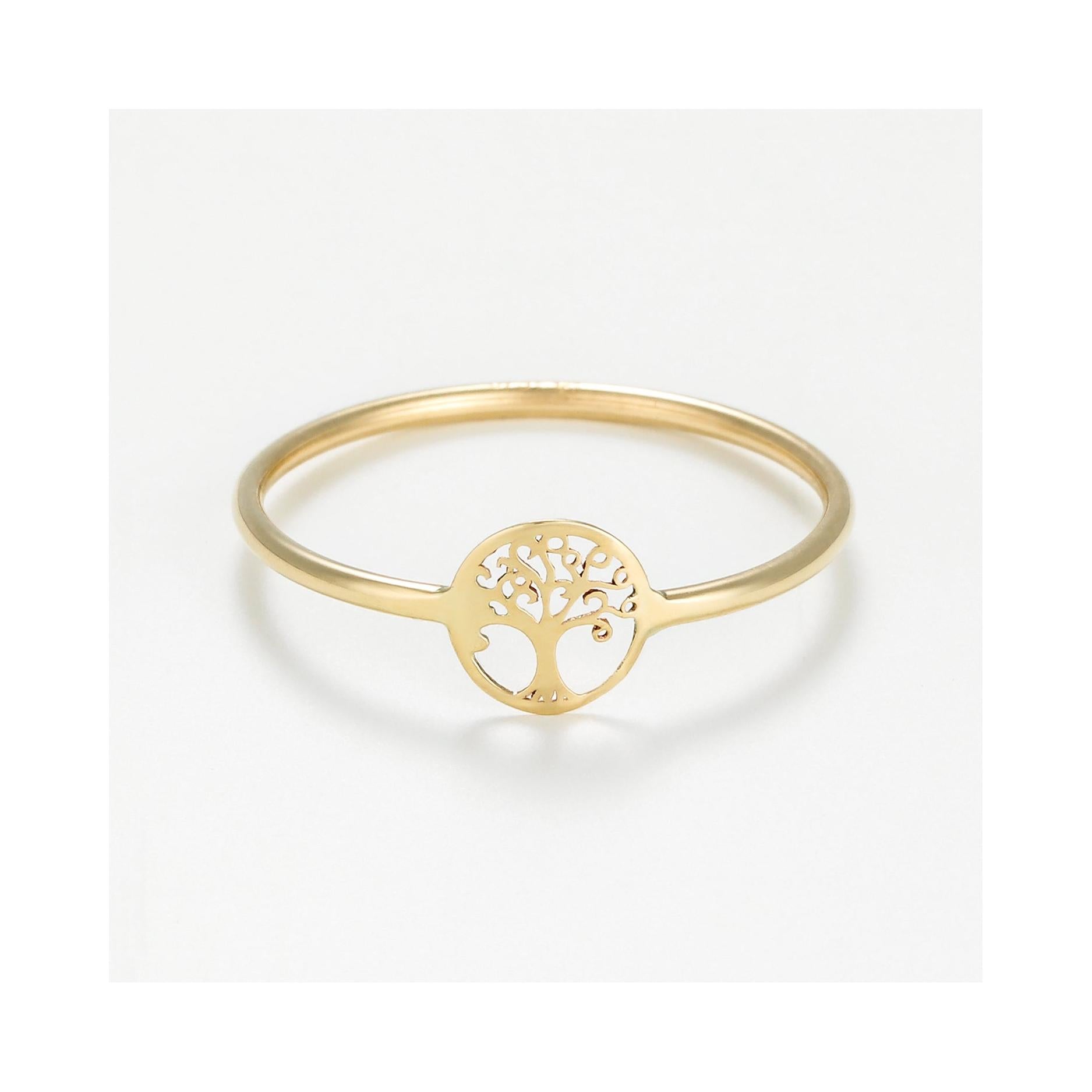 Bague "Petit Arbre De Vie" Or Jaune 375/1000