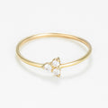 Anillo “Mia” Oro amarillo 375/1000 y Circonio