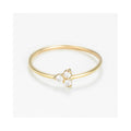 Bague "Mia" Or Jaune 375/1000 Et Zirconium