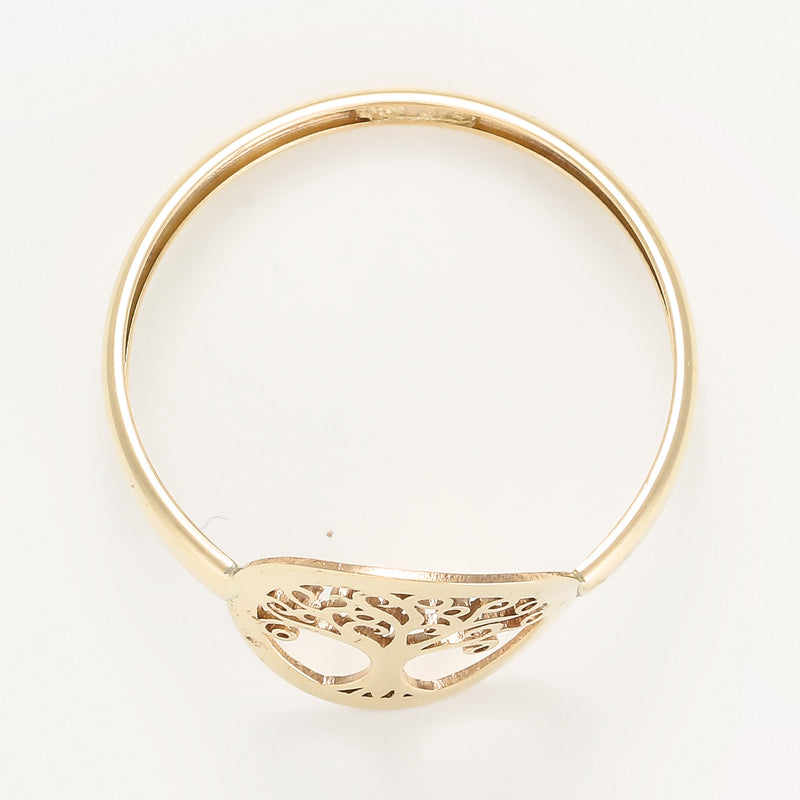 Bague " Arbre De Vie Tout Or " Or Jaune 375/1000