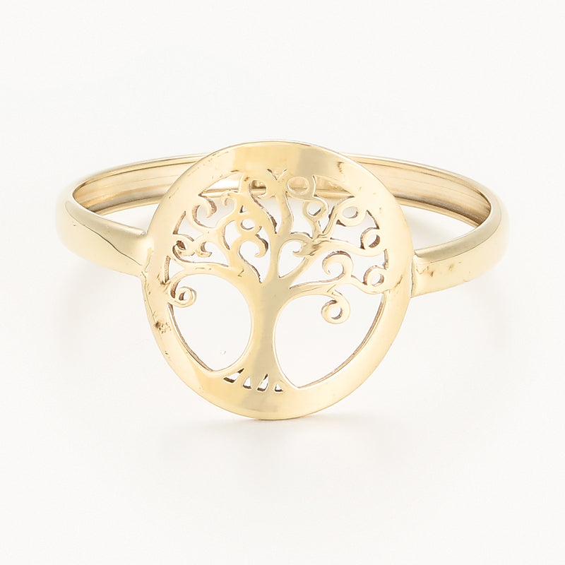 Bague " Arbre De Vie Tout Or " Or Jaune 375/1000