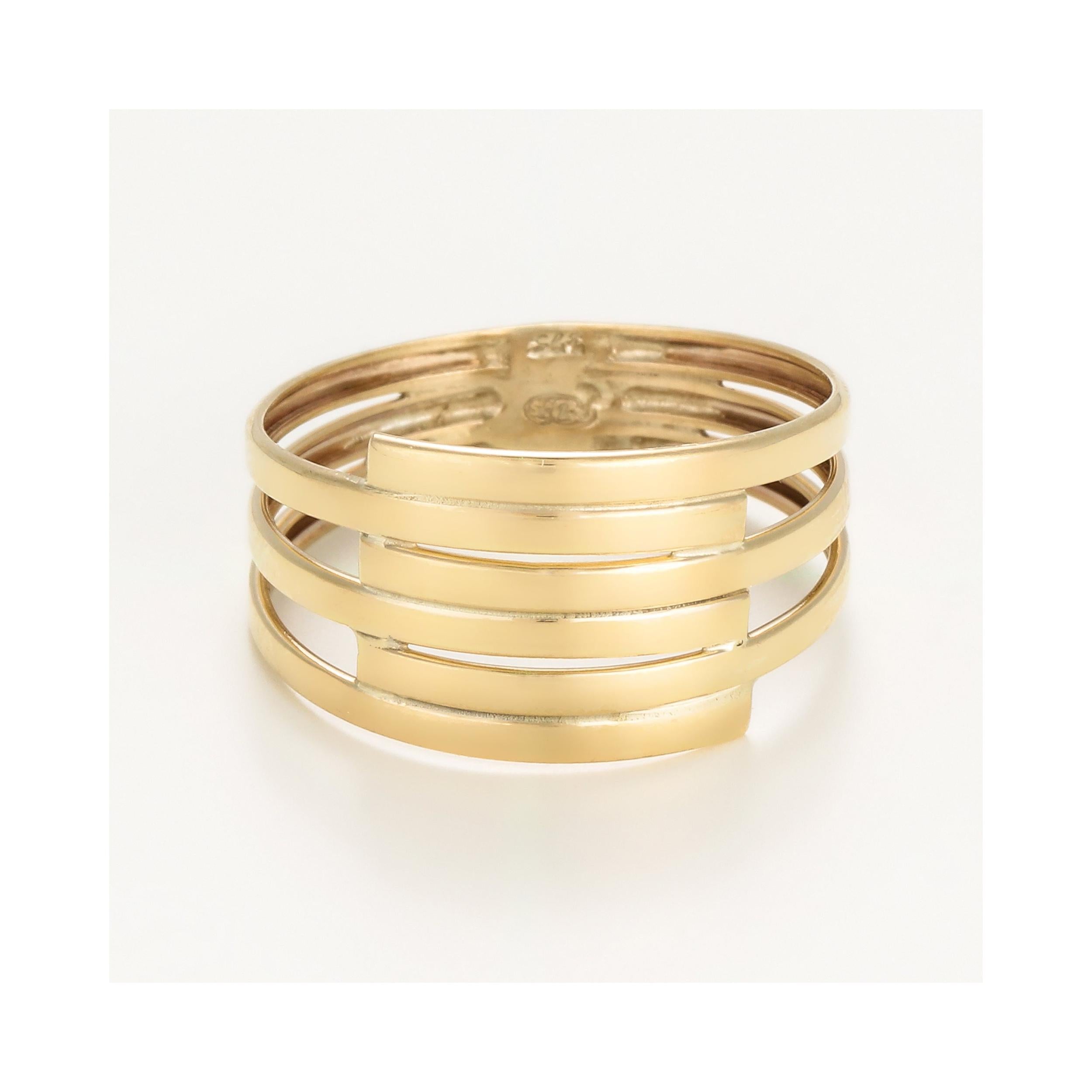 "Fabio" Ring in 375/1000 Yellow Gold