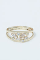 Bague " Adela" Or Jaune 375/1000 et Zirconium