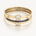 Bague " Dulce " Or Jaune 375/1000 et Zirconium