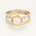 Bague " Adrielle " Or Jaune 375/1000 Et Zirconium