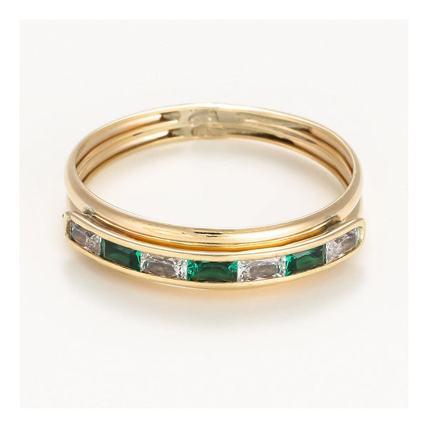 Bague " Lucas " Or Jaune 375/1000 Et Zirconium