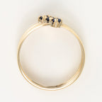 Anillo “Abbie Blue Zirconium” Oro amarillo 375/1000 y circonio