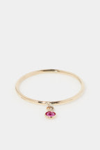Anillo Pierette Rouge - Oro amarillo y circonio