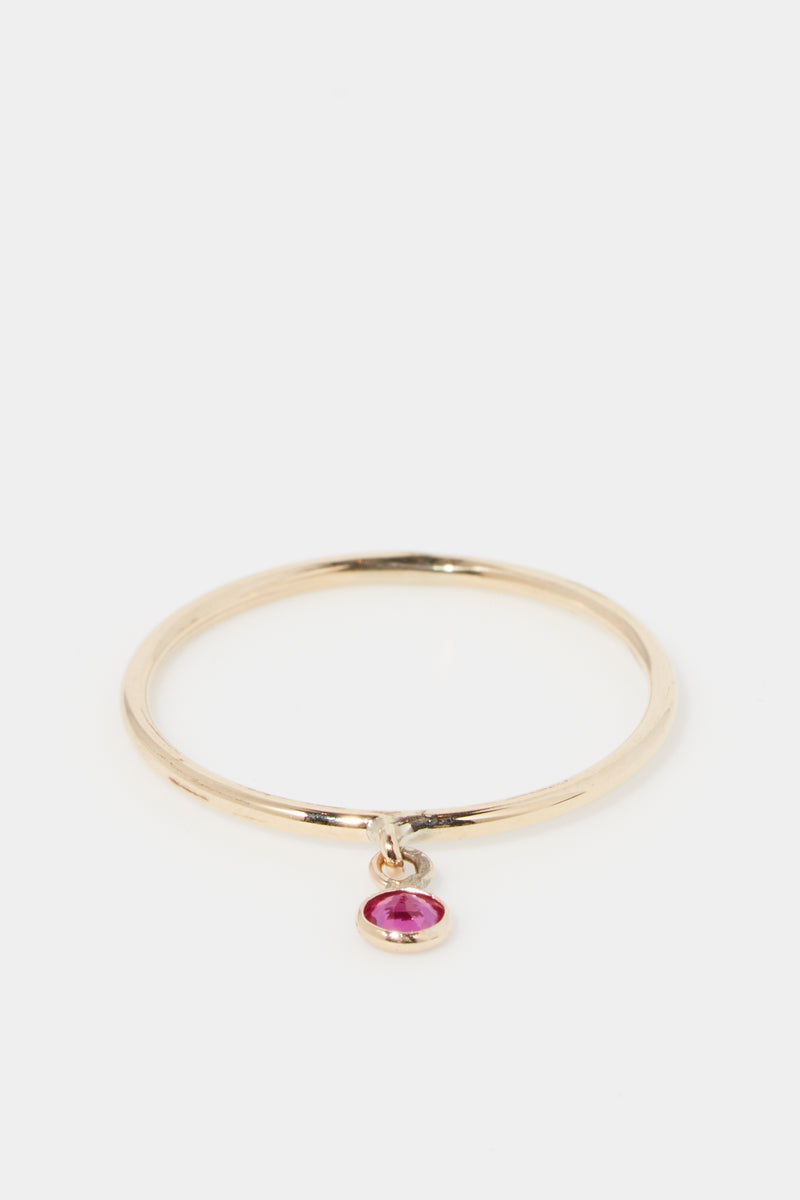 Anillo Pierette Rouge - Oro amarillo y circonio