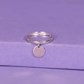 Anillo “Medallón” – Oro blanco 375/1000