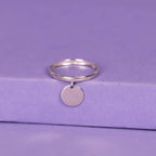 Anillo “Medallón” – Oro blanco 375/1000