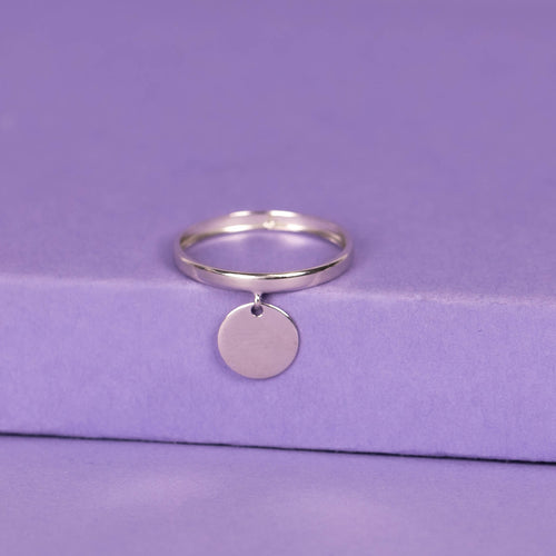 “Medallion” Ring – 375/1000 White Gold