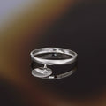 Bague"Médaillon" Or Blanc 375/1000