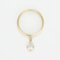 Ring "Médaillon Blanc" 375er Gelbgold und Zirkonia