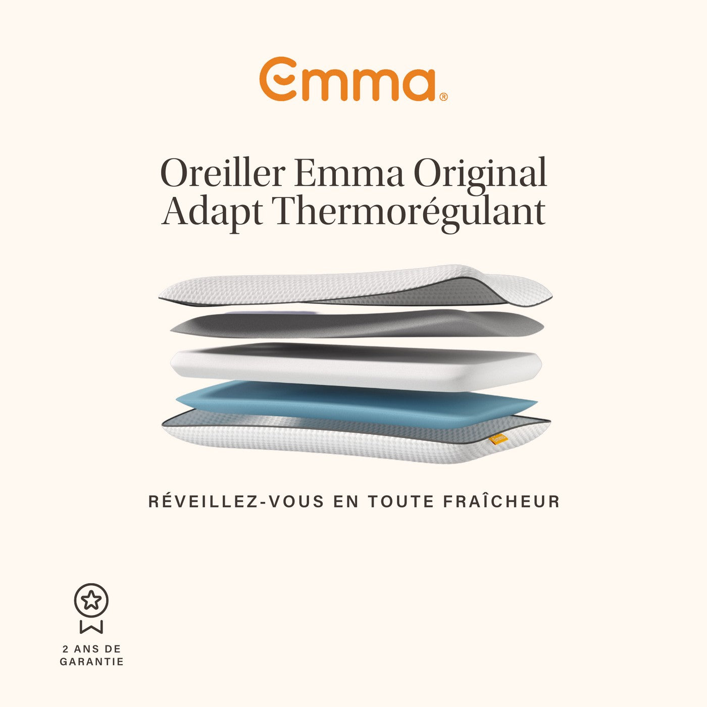 Oreiller Emma Original Adapt Thermorégulant