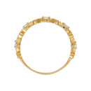 Bague "Relation" Or Jaune 375/1000 Et Zirconium