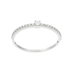 “Profond” Ring 375/1000 White Gold And Zirconium