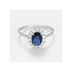 “Merveilleux Blue” Ring 375/1000 White Gold
