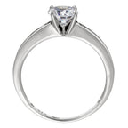 Anillo “Brillant” Oro blanco 375/1000 y circonio