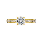 Anillo “Brillant” Oro amarillo 375/1000 y circonio