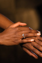 Bague "La Merveilleuse" Or Blanc 375/1000 Et Zirconium