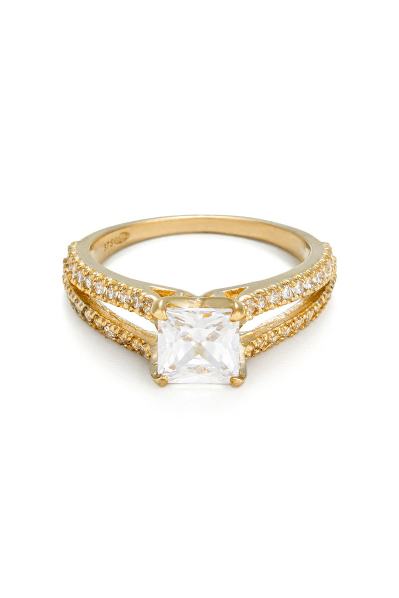 Anello "La Merveilleuse" Oro Giallo 375/1000 E Zirconia