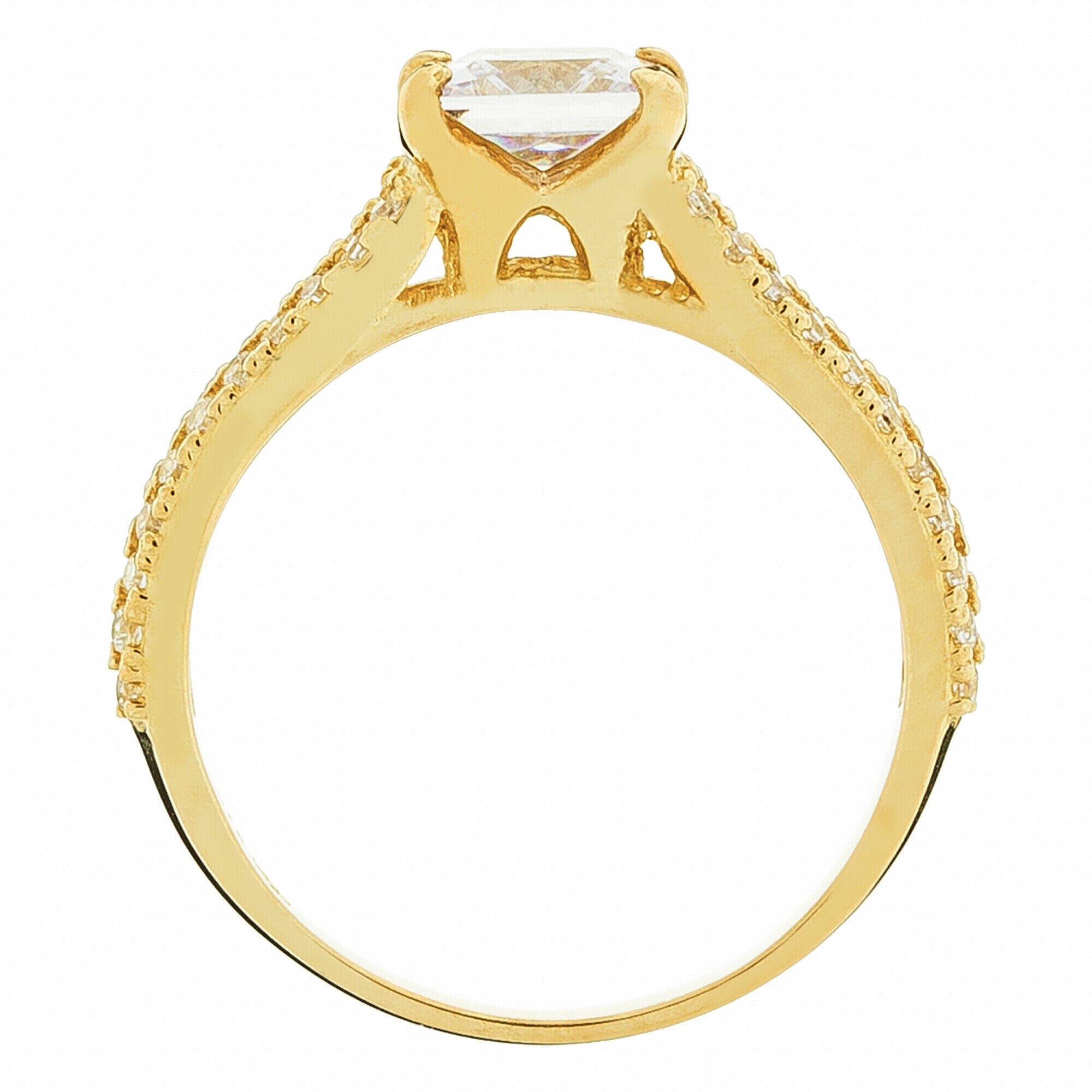 Bague "La Merveilleuse" - Or Jaune 375/1000 Et Zirconium
